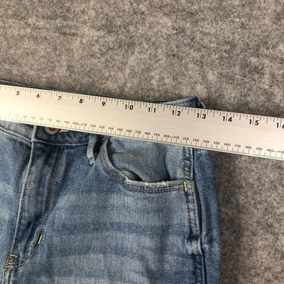 Hollister Jeans Women's 5R Ultra High-Rise Mom Stretch Light Wash Blue Denim - Picture 5 of 10